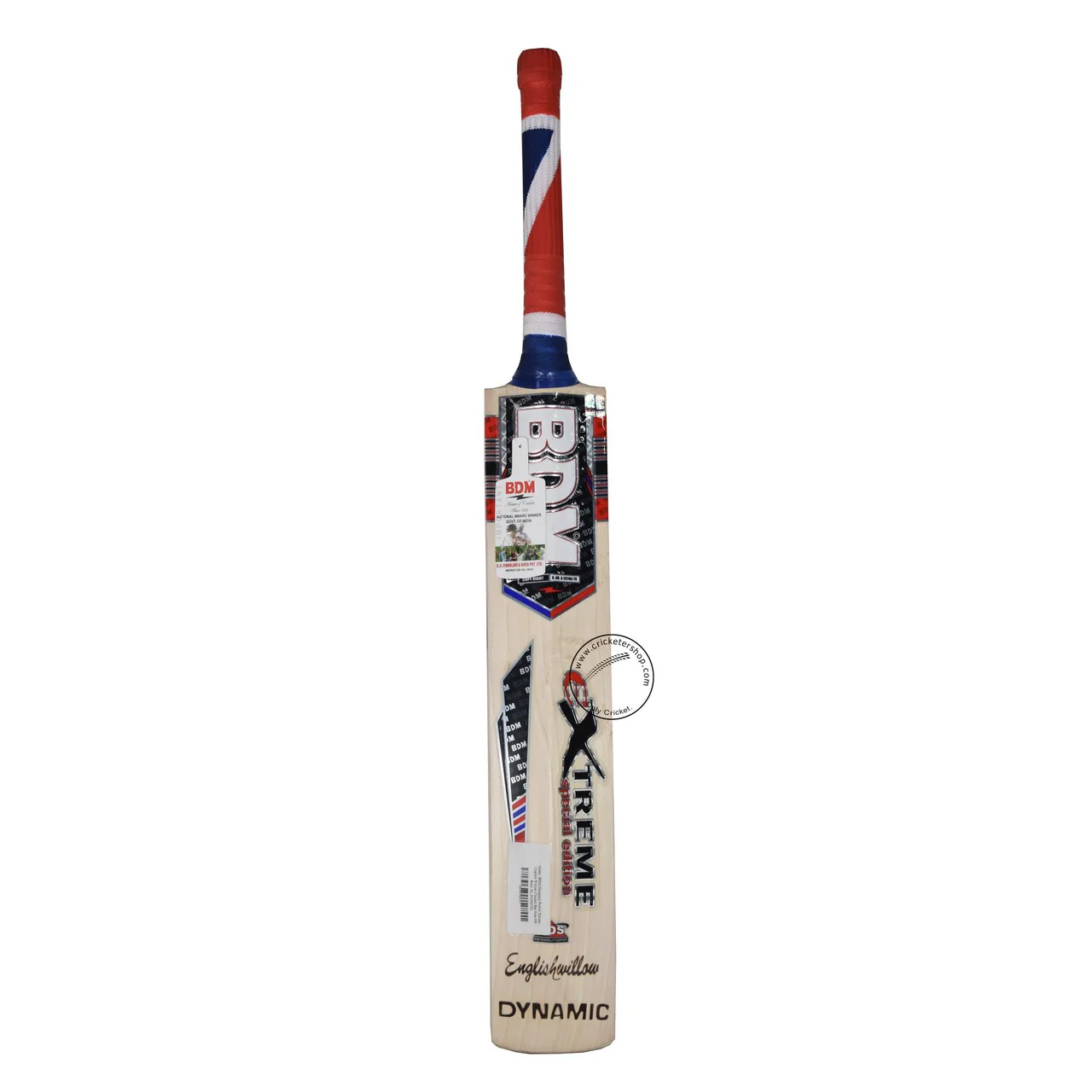 BDM Dynamic Power Xtreme English Willow Cricket Bat Size SH